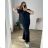 Shirt verlängert 3/4 Langarm Damen (L/XL/2XL ONE SIZE) ITALIAN FASHION IM423025 L/XL schwarz