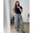 Damen-Set aus langen Hosen und Langarmhemd in Übergröße (L/XL/2XL Einheitsgröße) POLISH FASHION IMWT23BELLA -   hnědá gepard -