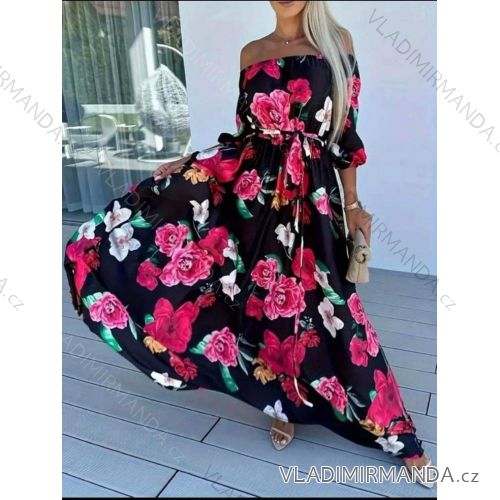 Damen Langarm Hoodie Kleid (S / M ONE SIZE) ITALIAN FASHION IMWA216095
