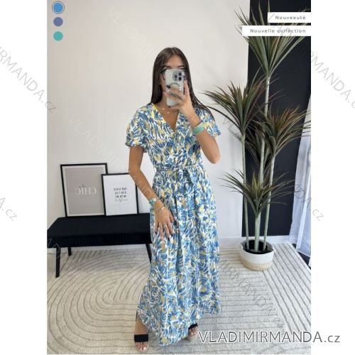 Sommerkleid Carmen aus Musselin für Damen (Einheitsgröße S/M) ITALIAN FASHION IMWE231506