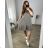 Sommerliches Musselin-Carmen-Kleid für Damen (46/50 EINHEITSGRÖSSE) ITALIAN FASHION IMBM24061 52/54 weiß