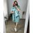 Šaty košilové oversize krátký rukáv dámské (M/L//XL ONE SIZE) ITALSKÁ MÓDA IM422525