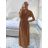 Damen-Sommerkleid Icecool mit Ärmeln (M/L, XL/2XL) AINUOSI ITALIAN FASHION IMB232103