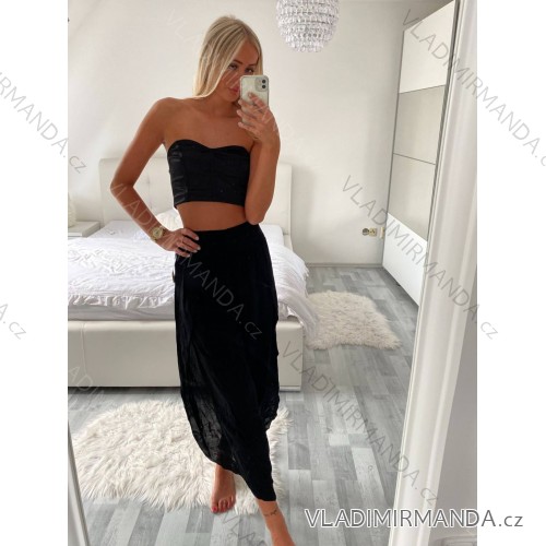 Lange Sommerhose für Damen (S/M/L/XL ONE SIZE) ITALIAN FASHION IM424182 L/XL schwarz