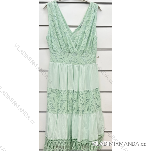 Langes trägerloses Pailletten-Partykleid für Damen (Einheitsgröße S/M) ITALIAN FASHION IMPSH233348