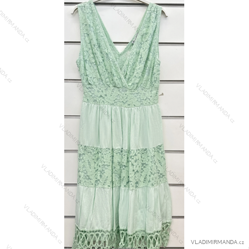 Langes trägerloses Pailletten-Partykleid für Damen (Einheitsgröße S/M) ITALIAN FASHION IMPSH233348