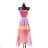Langärmeliges Sommerkleid für Damen (Einheitsgröße S/M) ITALIAN FASHION IMPES238990 oranžová S / M