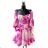 Langärmeliges Sommerkleid für Damen (Einheitsgröße S/M) ITALIAN FASHION IMPES238990 rot S / M