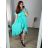 Sommerkleid Carmen aus Musselin für Damen (Einheitsgröße S/M) ITALIAN FASHION IMWE231506 -   grün
 -   52/54