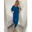 Set lange Jogginghosen und langärmliges Sweatshirt für Frauen (UNI S / L) TURKISH FASHION IMK20148 M / L modrá petrolejová