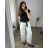 Langarmkleid mit Anhänger Damen Oversized (3XL / 4XL ONE SIZE) ITALIAN FASHION IMWQ2115022