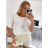Damen Langarm Tunika Verlängert (L / XL ONE SIZE) ITALIAN FASHION IMD211117