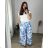 Lange Sommer-Haremshose für Damen (42/44/46 Einheitsgröße) ITALIAN FASHION IM424361 52/54 dunkelblau