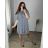 Kleid / Hemd Sommer Damen Strip (uni sl) ITALIENISCHE Mode IM718953