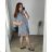 Kleid / Hemd Sommer Damen Strip (uni sl) ITALIENISCHE Mode IM718953