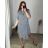 Kurzarmhemd Kleid Kleid (uni L-2XL) ITALIENISCH MODA IMS20002