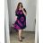 Lässiges Kurzarmkleid für Damen in Übergröße (48/52 EINHEITSGRÖSSE) ITALIAN FASHION IMBM24082