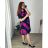 Lässiges Kurzarmkleid für Damen in Übergröße (48/52 EINHEITSGRÖSSE) ITALIAN FASHION IMBM24082