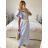 Ärmelloses Leinenkleid für Damen (UNI SM) ITALIAN FASHION IMM20249