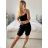 Shorts Shorts Frauen Sommer (uni sl) ITALIENISCHE Mode IMT20304 S / M schwarz