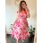 Ärmelloses langes Sommerkleid für Damen (Einheitsgröße S/M) ICECOOL AINUOSI FRENCH FASHION FMPZM23024-6 -   oranžová -   M / L