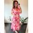 Ärmelloses langes Sommerkleid für Damen (Einheitsgröße S/M) ICECOOL AINUOSI FRENCH FASHION FMPZM23024-6 -   oranžová -   M / L