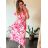 Ärmelloses langes Sommerkleid für Damen (Einheitsgröße S/M) ICECOOL AINUOSI FRENCH FASHION FMPZM23024-6 -   oranžová -   M / L