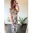 Ärmelloses langes Sommerkleid für Damen (Einheitsgröße S/M) ICECOOL AINUOSI FRENCH FASHION FMPZM23024-6 -   oranžová -   M / L