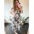 Ärmelloses langes Sommerkleid für Damen (Einheitsgröße S/M) ICECOOL AINUOSI FRENCH FASHION FMPZM23024-6 -   oranžová -   M / L