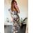 Ärmelloses langes Sommerkleid für Damen (Einheitsgröße S/M) ICECOOL AINUOSI FRENCH FASHION FMPZM23024-6 -   oranžová -   M / L