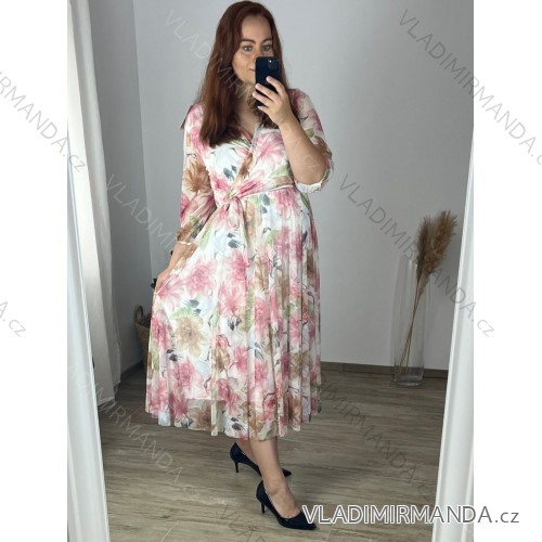 Langarm-Hemdkleid für Damen (S/M EINHEITSGRÖSSE) ITALIAN FASHION IMWD232607 -   pink -   44/46