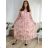 Langarm-Hemdkleid für Damen (S/M EINHEITSGRÖSSE) ITALIAN FASHION IMWD232607 -   dunkelrosa -   50/52