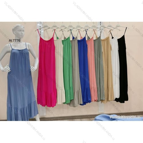 Damen Langarm Hoodie Kleid (S / M ONE SIZE) ITALIAN FASHION IMWA216095