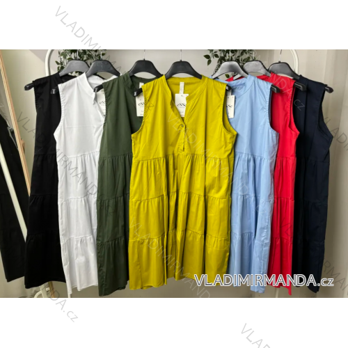 Ärmelloses Sommerkleid für Damen (S/M EINHEITSGRÖSSE) ITALIAN FASHION IMPLP2360510080