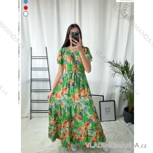 Sommerkleid Carmen aus Musselin für Damen (Einheitsgröße S/M) ITALIAN FASHION IMWE231506