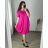 Shirt verlängert 3/4 Langarm Damen (L/XL/2XL ONE SIZE) ITALIAN FASHION IM423025