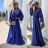 Langes glitzerndes Langarm-Partykleid für Damen (Einheitsgröße S/M) ITALIAN FASHION IMPBB2315162