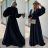 Langes glitzerndes Langarm-Partykleid für Damen (Einheitsgröße S/M) ITALIAN FASHION IMPBB2315162