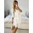 Kurzärmliges Sommerkleid aus Baumwolle für Damen (Einheitsgröße S/M) ITALIAN FASHION IM722253