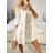 Kurzärmliges Sommerkleid aus Baumwolle für Damen (Einheitsgröße S/M) ITALIAN FASHION IM722253