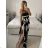 Carmen Sommer Sommer Schulterkleid (UNI S / M) ITALIENISCHE MODE IMM20628 S / M schwarz