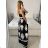 Carmen Sommer Sommer Schulterkleid (UNI S / M) ITALIENISCHE MODE IMM20628 S / M schwarz