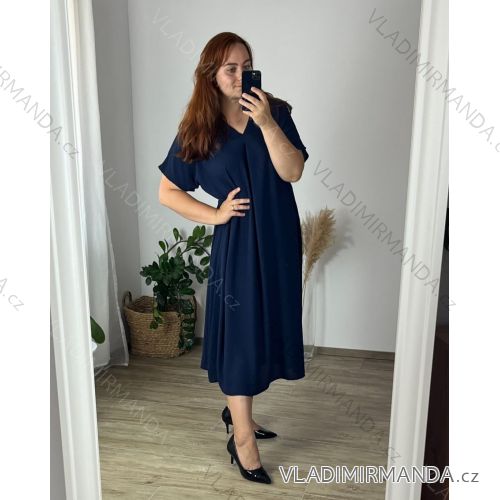 Shirt verlängert 3/4 Langarm Damen (L/XL/2XL ONE SIZE) ITALIAN FASHION IM423025