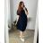 Kleid Oversize Kurzarm Damen (4XL/5XL ONE SIZE) ITALSKÁ MÓDA IM422026 -   žlutá -   2XL/3XL
