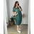 Kleid Oversize Kurzarm Damen (4XL/5XL ONE SIZE) ITALSKÁ MÓDA IM422026 -   žlutá -   2XL/3XL