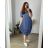 Kleid Oversize Kurzarm Damen (4XL/5XL ONE SIZE) ITALSKÁ MÓDA IM422026 -   žlutá -   2XL/3XL