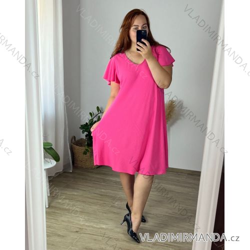 Shirt verlängert 3/4 Langarm Damen (L/XL/2XL ONE SIZE) ITALIAN FASHION IM423025