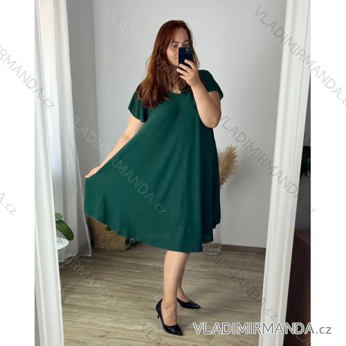 Shirt verlängert 3/4 Langarm Damen (L/XL/2XL ONE SIZE) ITALIAN FASHION IM423025