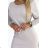 Damen-Freizeitkleid mit langen Ärmeln und Gürtel (Einheitsgröße S/M/L) ITALIAN FASHION IMHMS24289 M beige