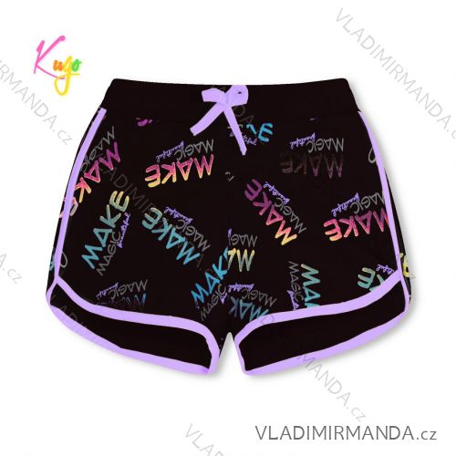 Kraťas Shorts mit Pailletten Baby Teenager Mädchen (98-128) KUGO K627
